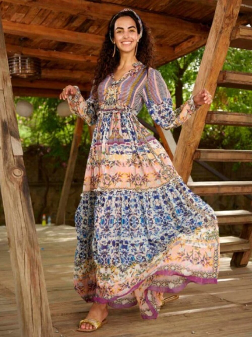 NWT Anthropologie Bhanuni by Jyoti Anastasia Maxi Dress 18W - Picture 7 of 16